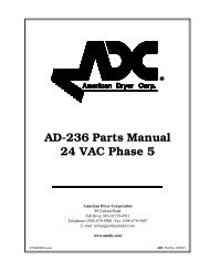 AD-236 Parts Manual 24 VAC Phase 5 - Fowler Equipment