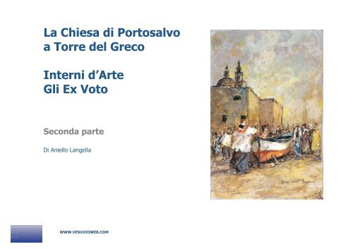 La Chiesa di Portosalvo a Torre del Greco Interni d'Arte Gli Ex Voto