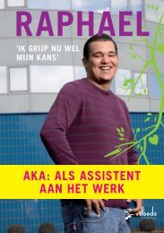 AKA: ALS ASSISTENT AAN HET WEDK