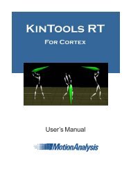 Kintools RT Modeling - UO Motor Control and Cognition Lab