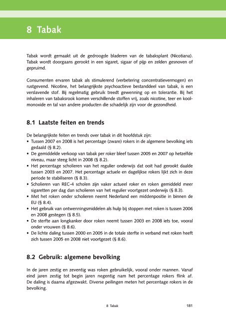 Nationale Drug Monitor; jaarbericht 2009 - Trimbos-instituut