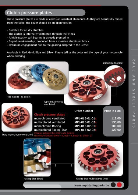 Catalogue 2010 Edition 8 - MPL-Tuningparts