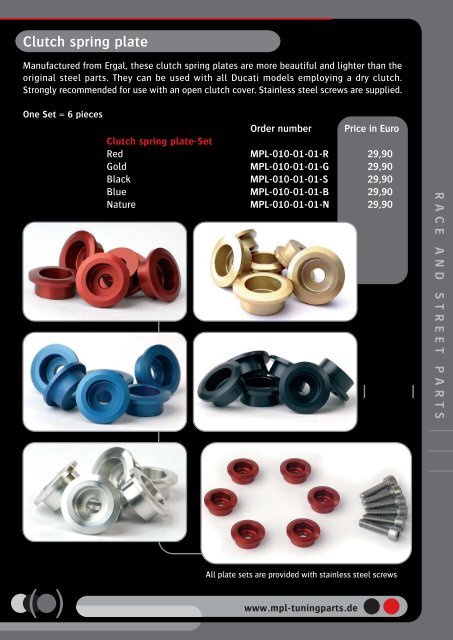 Catalogue 2010 Edition 8 - MPL-Tuningparts