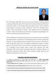 BIODATA OF DR. M. B. DASTAGIRI AWARDS AND ... - NCAP