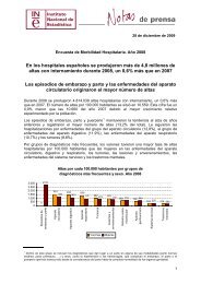 Encuesta de morbilidad hospitalaria. AÃ±o 2008 - Instituto Nacional ...