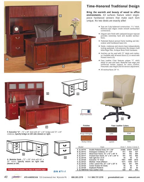 Casegoods ATD American