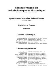 RÃ©sumÃ©s des prÃ©sentations - Inra