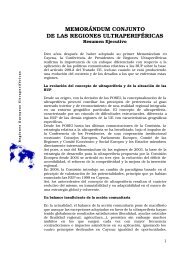 las RUP en el horizonte 2020 Resumen Ejecutivo. PDF - Consejo ...