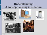 Understanding & conceptualizing interaction