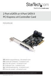 2 Port eSATA or 4 Port SATA II PCI Express x4 ... - StarTech.com