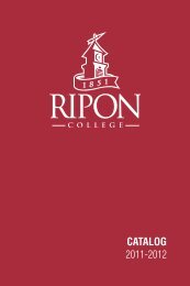 CATALOG 2011-2012 - Ripon College