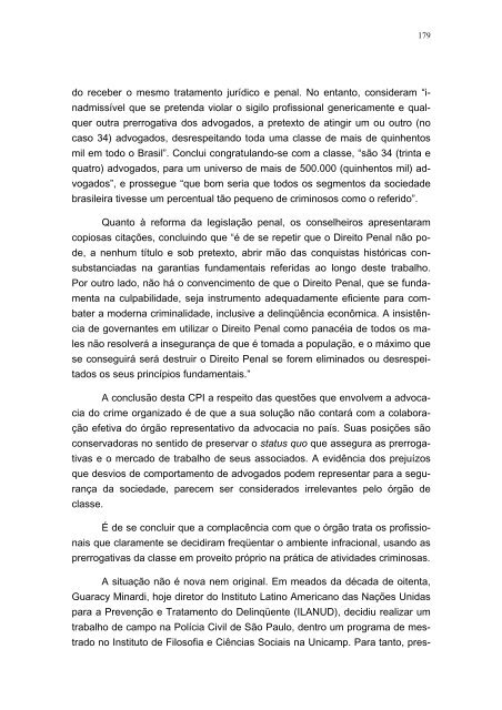 Ãntegra do relatÃ³rio final da CPI do TrÃ¡fico de Armas