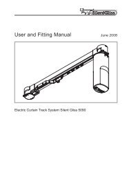 Silent Gliss 5090 User Guide - Curtain Poles