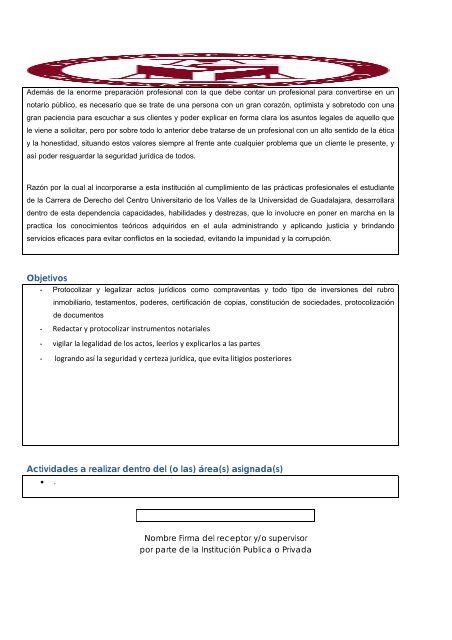 Formato del programa de actividades para prÃ¡cticas profesionales ...