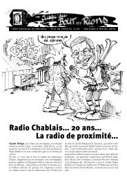 Radio Chablais... 20 ans... La radio de proximitÃ©... - Carnaval de ...