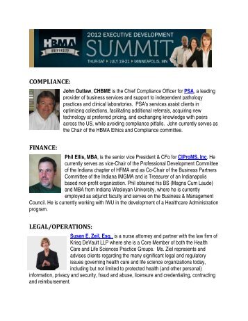 speaker bios - HBMA