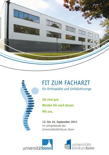 FIT ZUM FACHARZT - Klinik für Orthopädie und Unfallchirurgie der ...