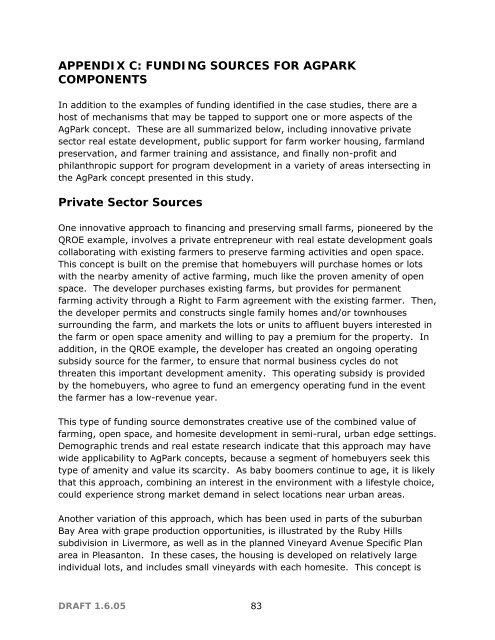 A Feasibility Study for Urban Edge Agricultural Parks - SAGE