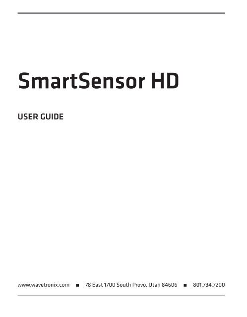 SmartSensor HD - Interprovincial Traffic Services