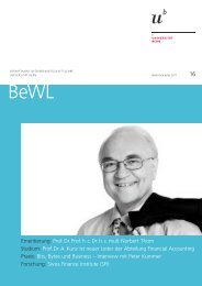 BeWL Heft 17 - Departement BWL - UniversitÃ¤t Bern