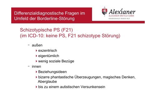 Differenzialdiagnostische Fragen (Dr. Horn) - BLP-Symposien