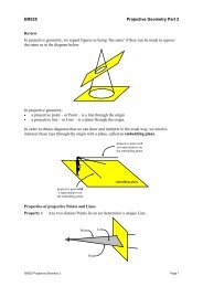 EM225 Projective Geometry Part 2