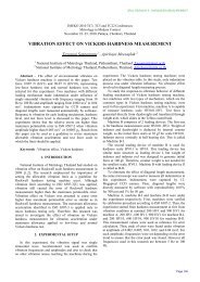 VIBRATION EFFECT ON VICKERS HARDNESS MEASUREMENT