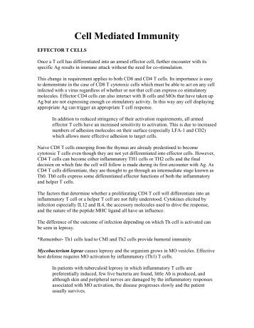 Cell Mediated Immunity (pdf)