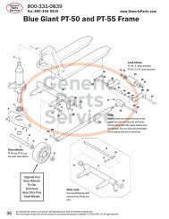 Blue Giant PT-50 and PT-55 Frame - Generic Parts Service Inc.