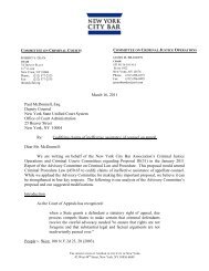 Letter to the Office of Court Administration regarding a proposal to ...