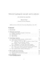 Selected topological concepts used in physics