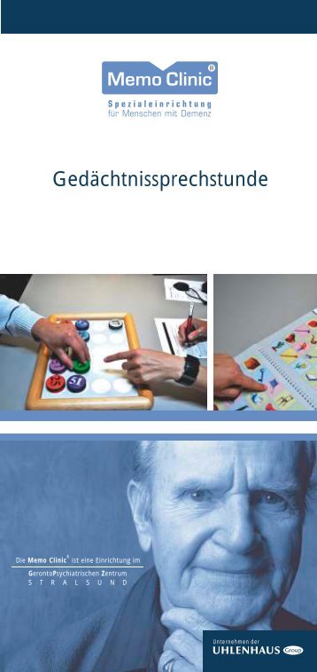 Flyer Gedächtnissprechstunde 02.7. Onlineflyer.cdr -  Uhlenhaus