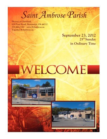 September 23, 2012 - St. Ambrose Catholic Parish