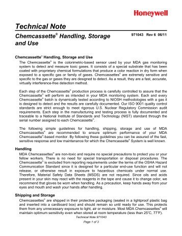 CC 971043 R6 Storage and Handling