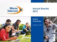 Annual Results 2012 - Maroc Telecom