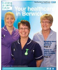 Your healthcare in Berwick - Northumbria NHS Trust