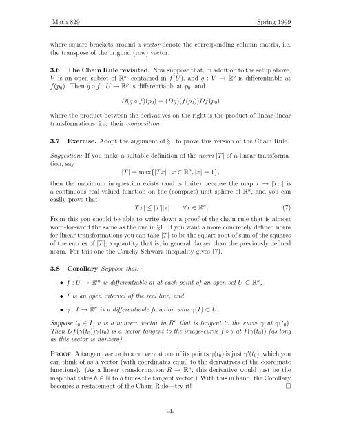 Notes on Differentiation - Michigan State University