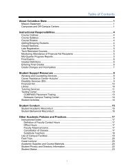 Faculty Handbook - Columbus State Community College