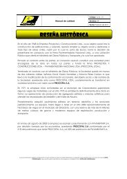 Manual de Calidad - Procopal