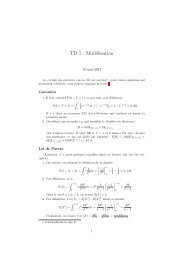 TD 5 : Modélisation - Le Cermics - ENPC