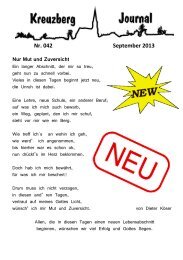 Ausgabe 042 - 09 2013 - Kreuzberg im Bergischen Land