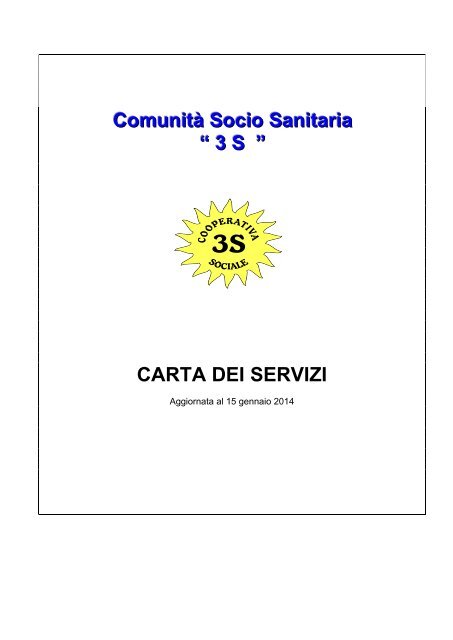 CARTA DEI SERVIZI - sanitari e socio-sanitari