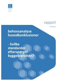 behovsanalyse hovedkonklusioner - hvilke standarder ... - Bips