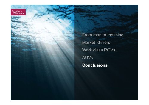 AUVs and ROVs Global Market Prospects - Oceanology International