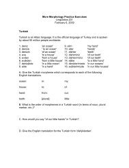 More Morphology Practice Exercises Linguistics 201 February 6 ...