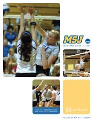Volleyball Guide / 2009 - MSJ Lions Athletics