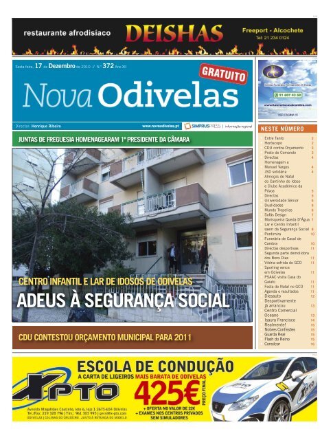 ADEUS Ã€ SEGURANÃ‡A SOCIAL - Nova Odivelas