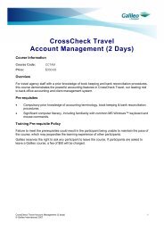 CrossCheck Travel Account Management (2 Days)