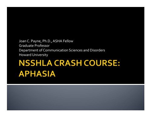 Response Elaboration Training (RET) - NSSLHA