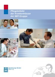 Pflegeleitbild der Krankenhäuser der BBT-Gruppe - Barmherzige ...